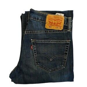 Levi Strauss 559 Jeans Relax Fit Straight Leg Tag Size 30x30 Blue